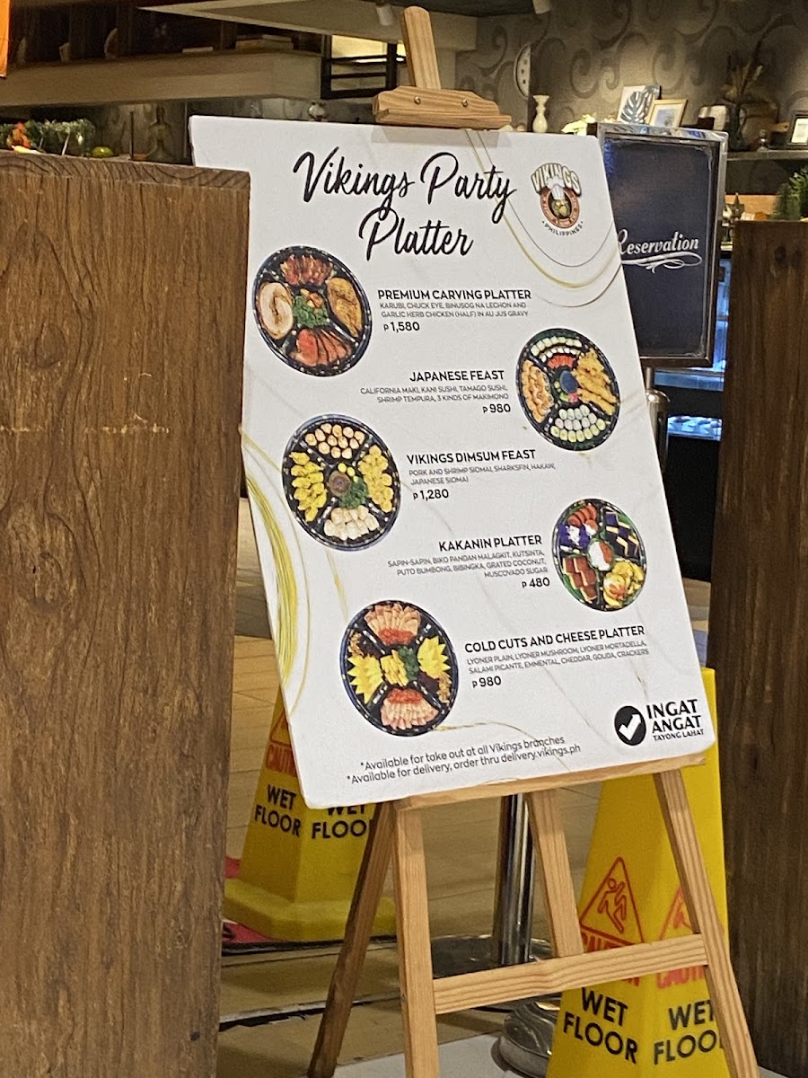 Vikings Luxury Buffet, SM City Marikina Photo Menu 1