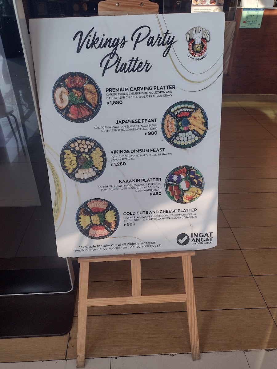 Vikings Luxury Buffet, SM City Marikina Photo Menu 2