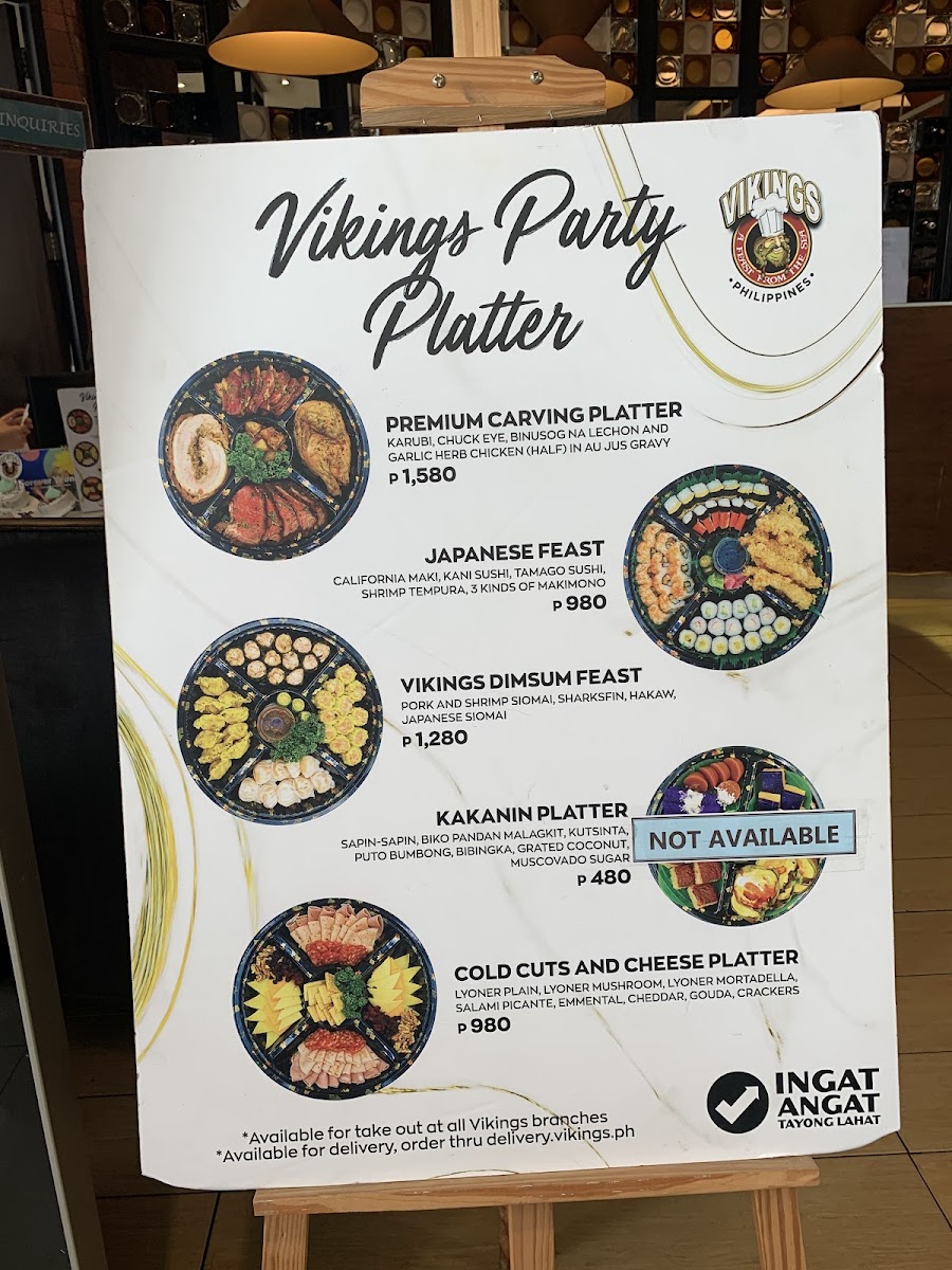 Vikings Luxury Buffet, SM City Marikina Photo Menu 3