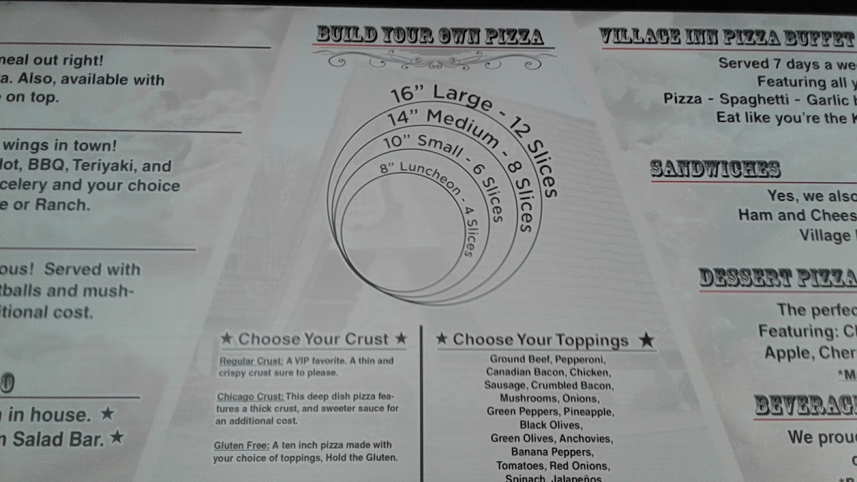 Village Inn Pizza Lenoir Photo Menu 5