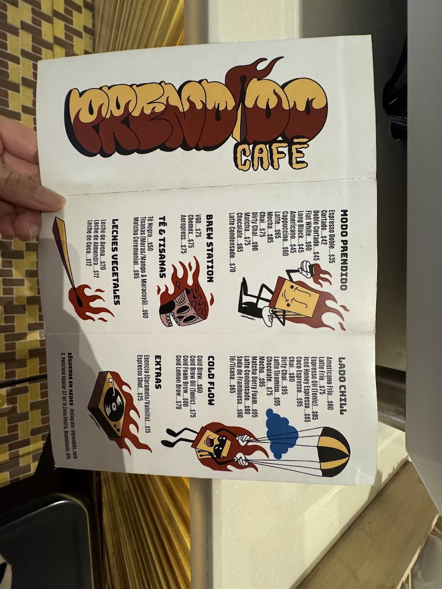 Prendido Café Photo Menu 3