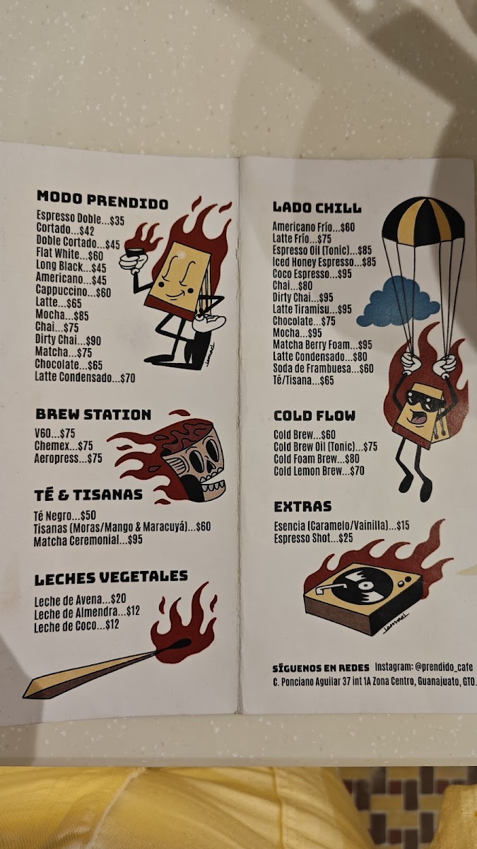 Prendido Café Photo Menu 4