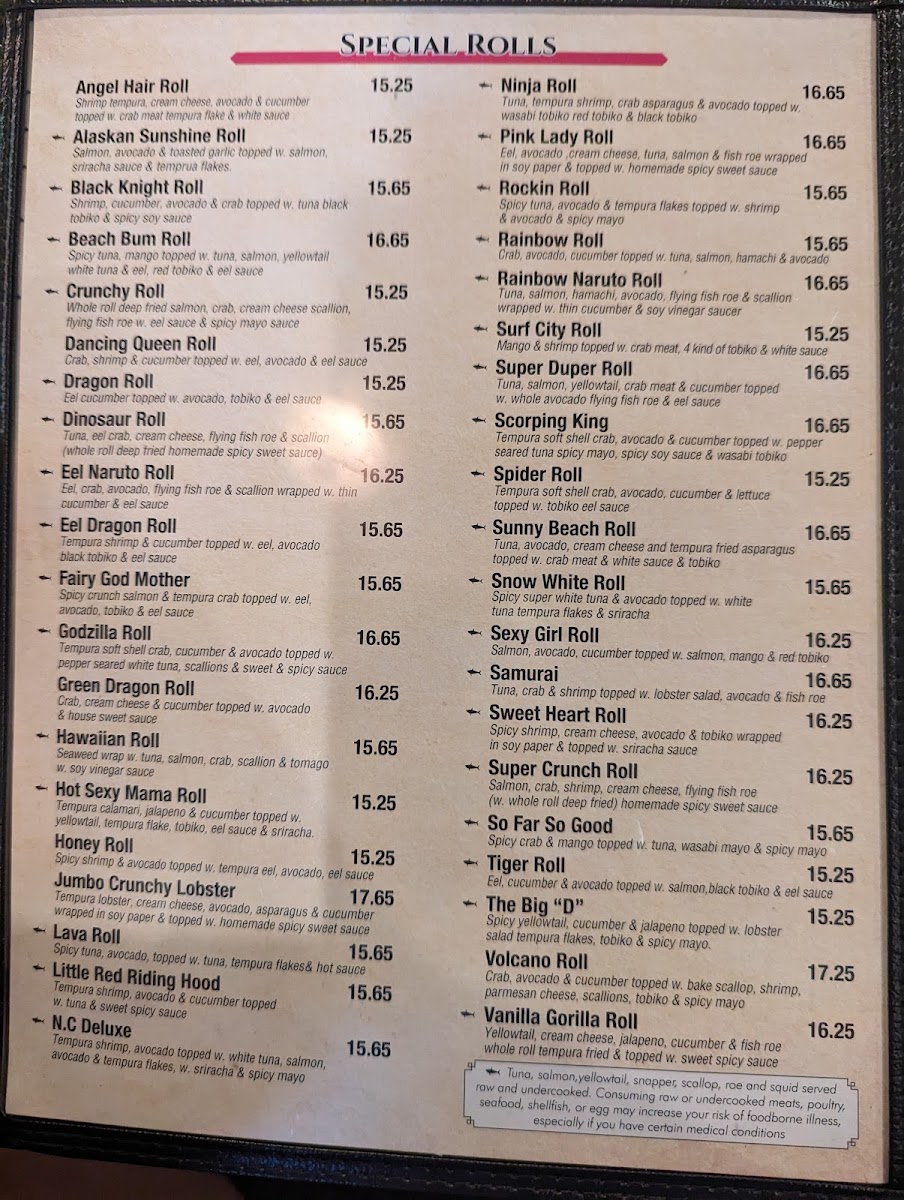 Fancy Sushi Asian Fusion Photo Menu 6