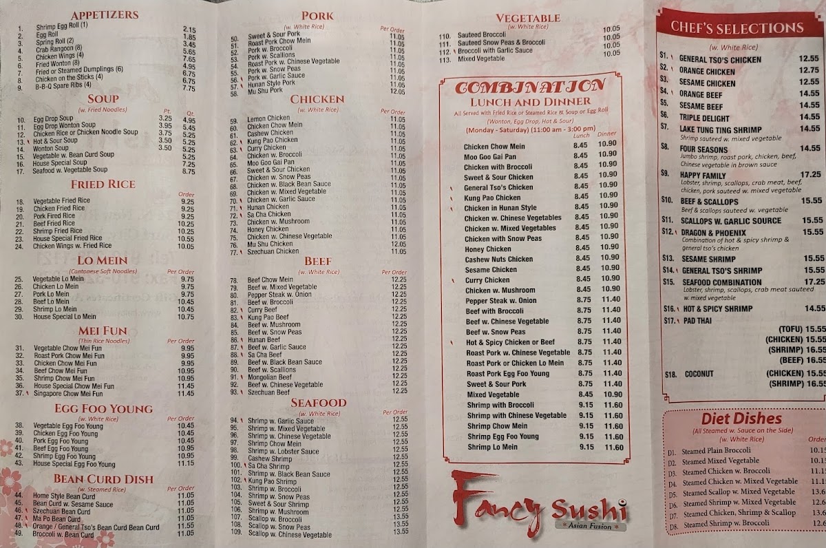 Fancy Sushi Asian Fusion Photo Menu 7