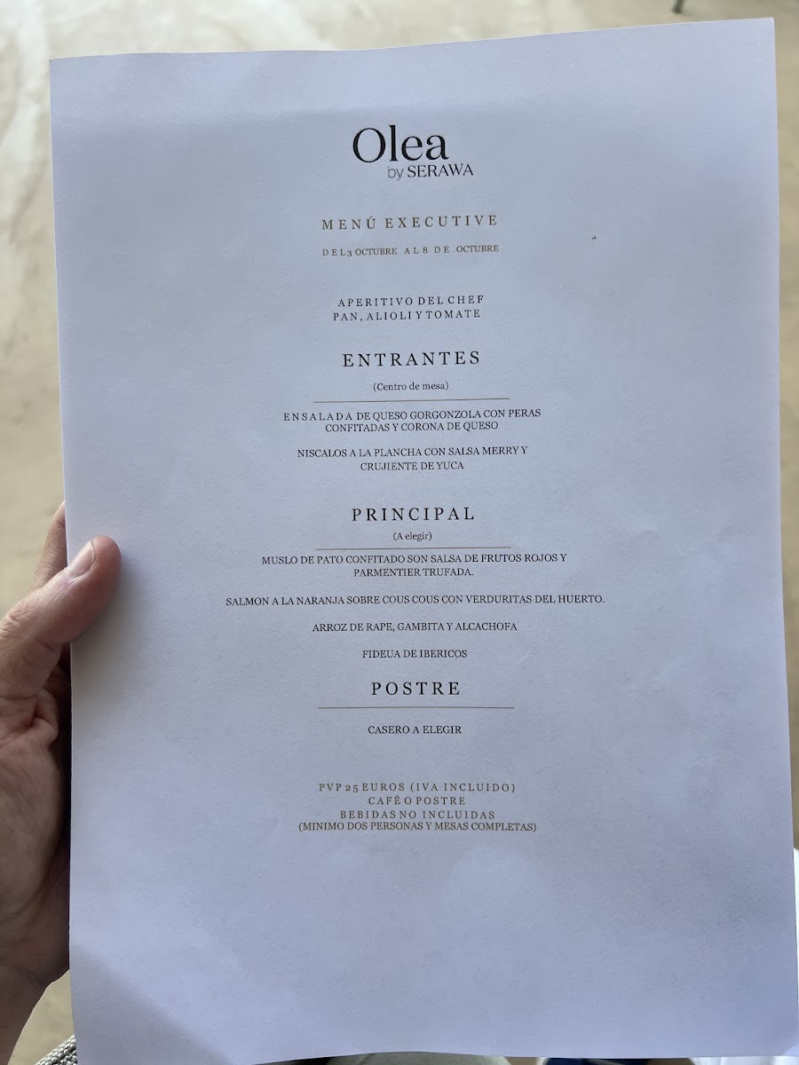Restaurante Olea by SERAWA Photo Menu 1