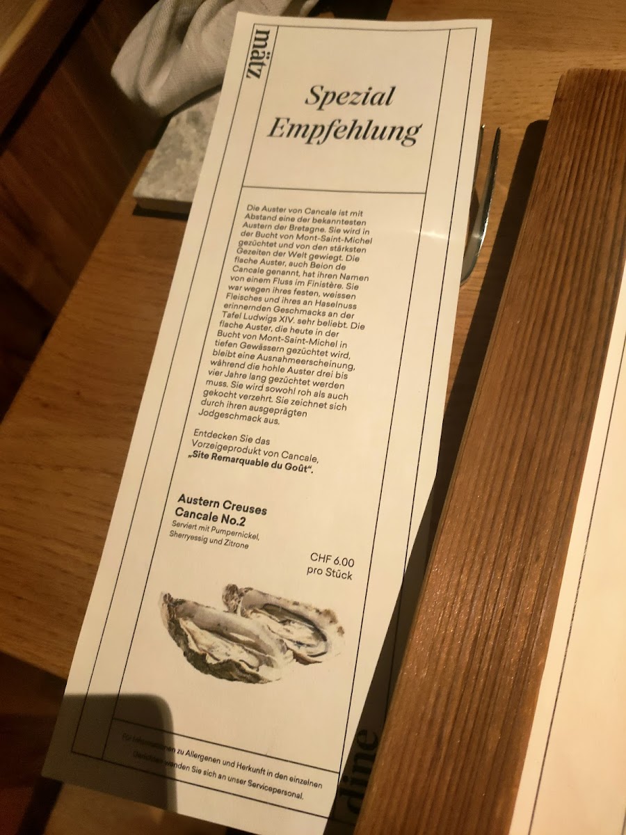 Mätz Dine Photo Menu 10