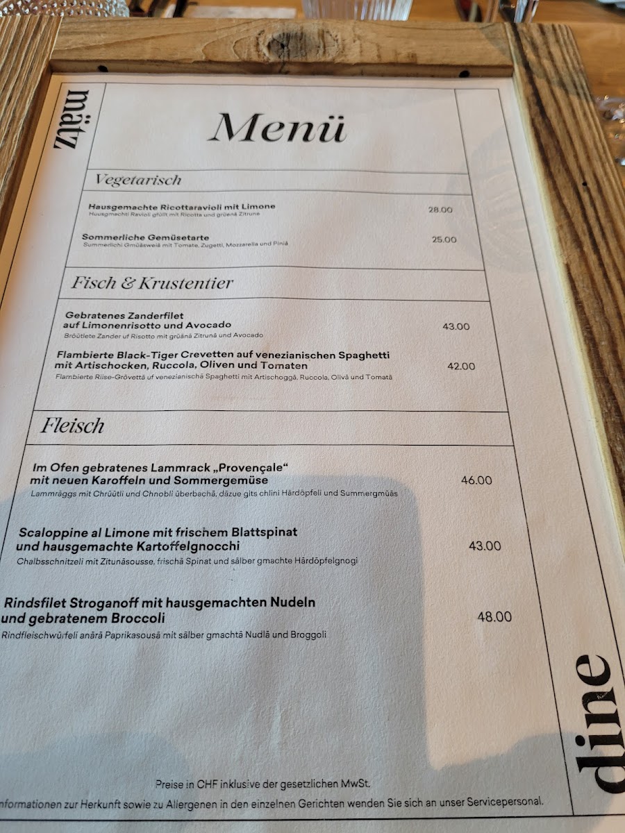Mätz Dine Photo Menu 9