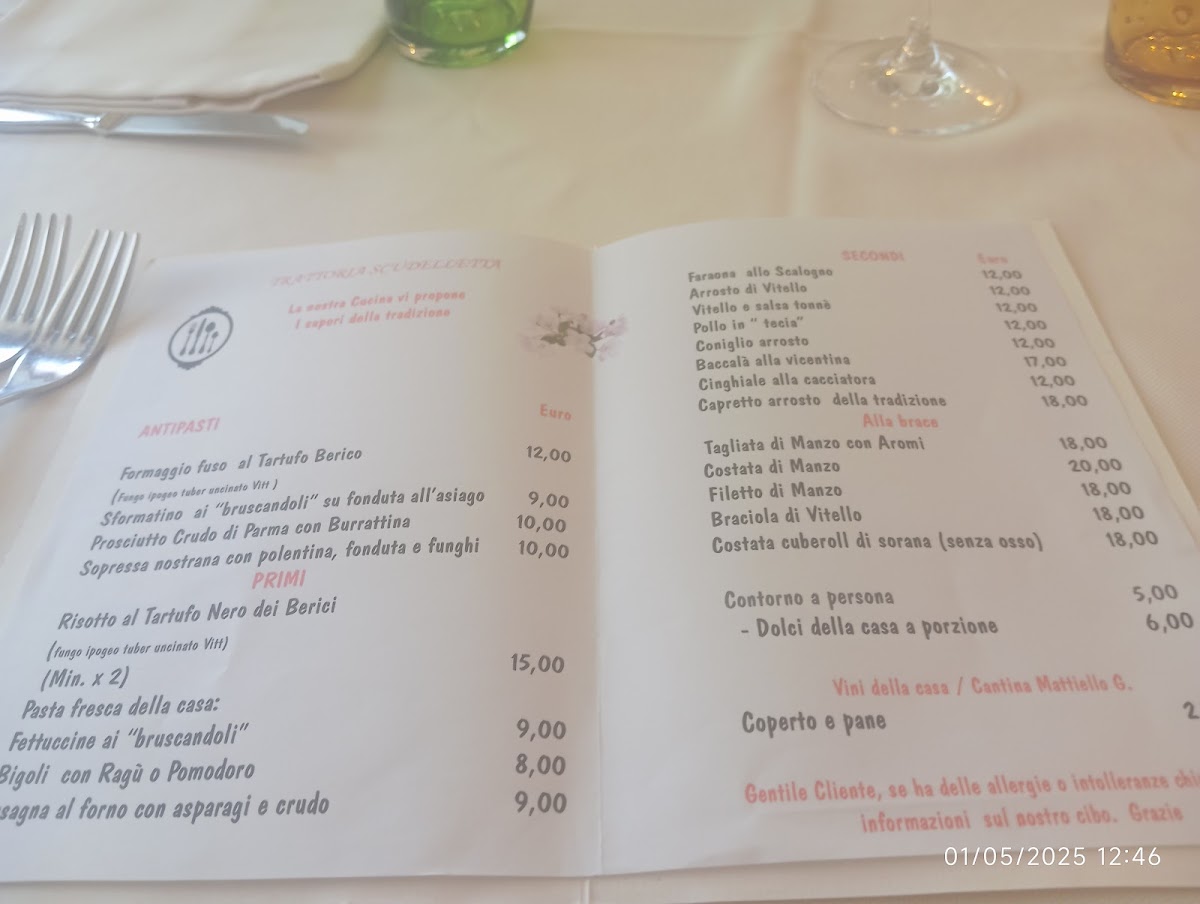 Trattoria La Scudeleta Photo Menu 4