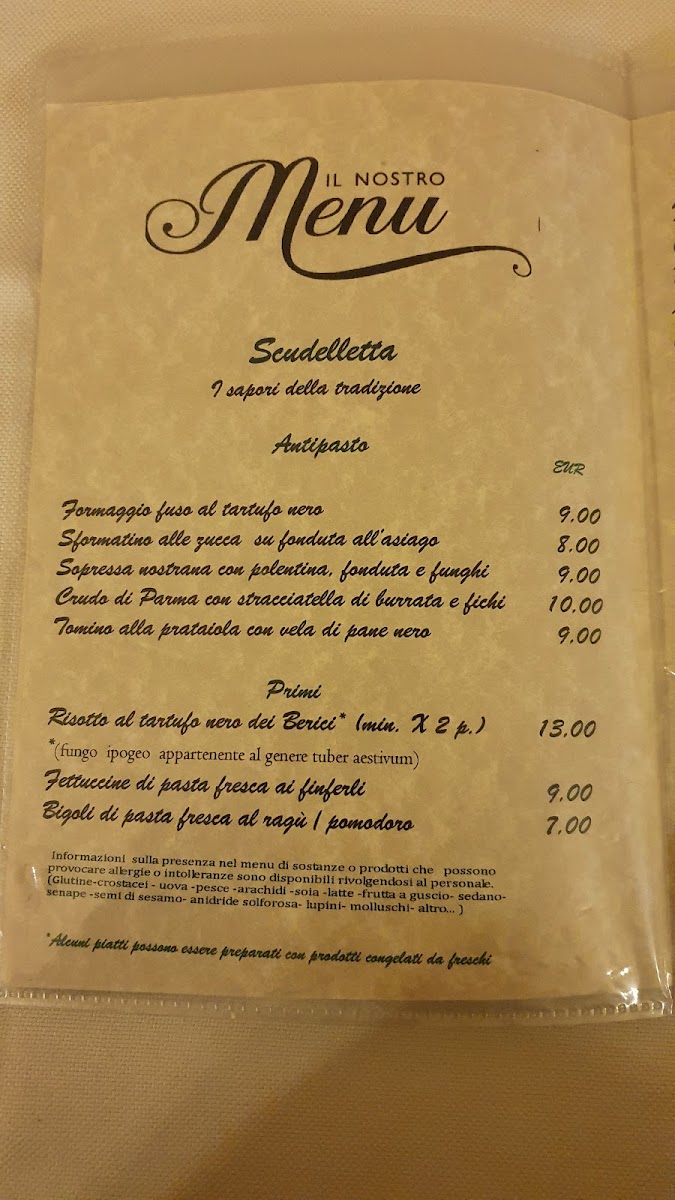 Trattoria La Scudeleta Photo Menu 5