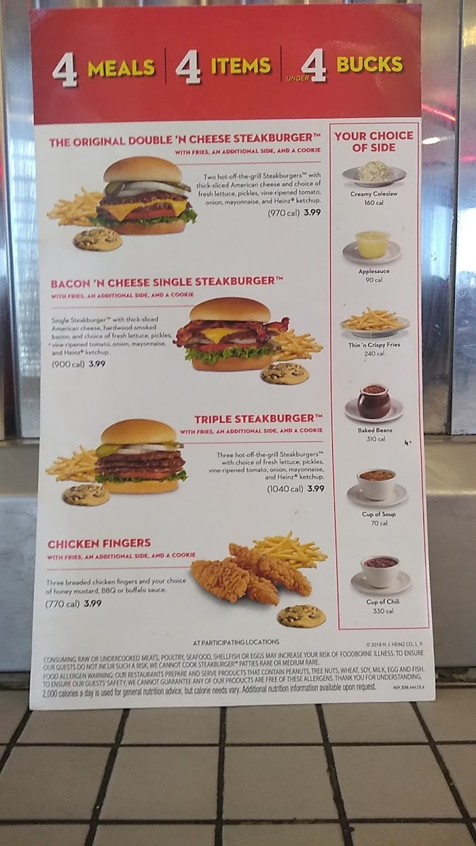 Steak 'n Shake Photo Menu 2