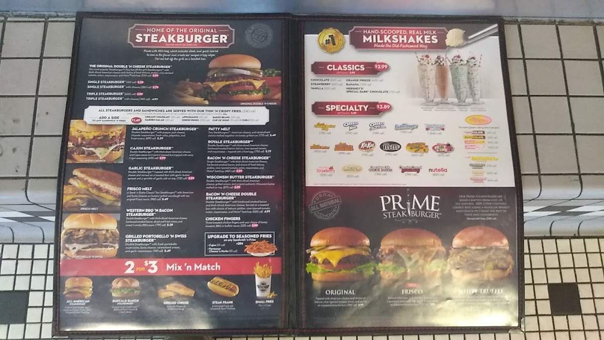 Steak 'n Shake Photo Menu 3