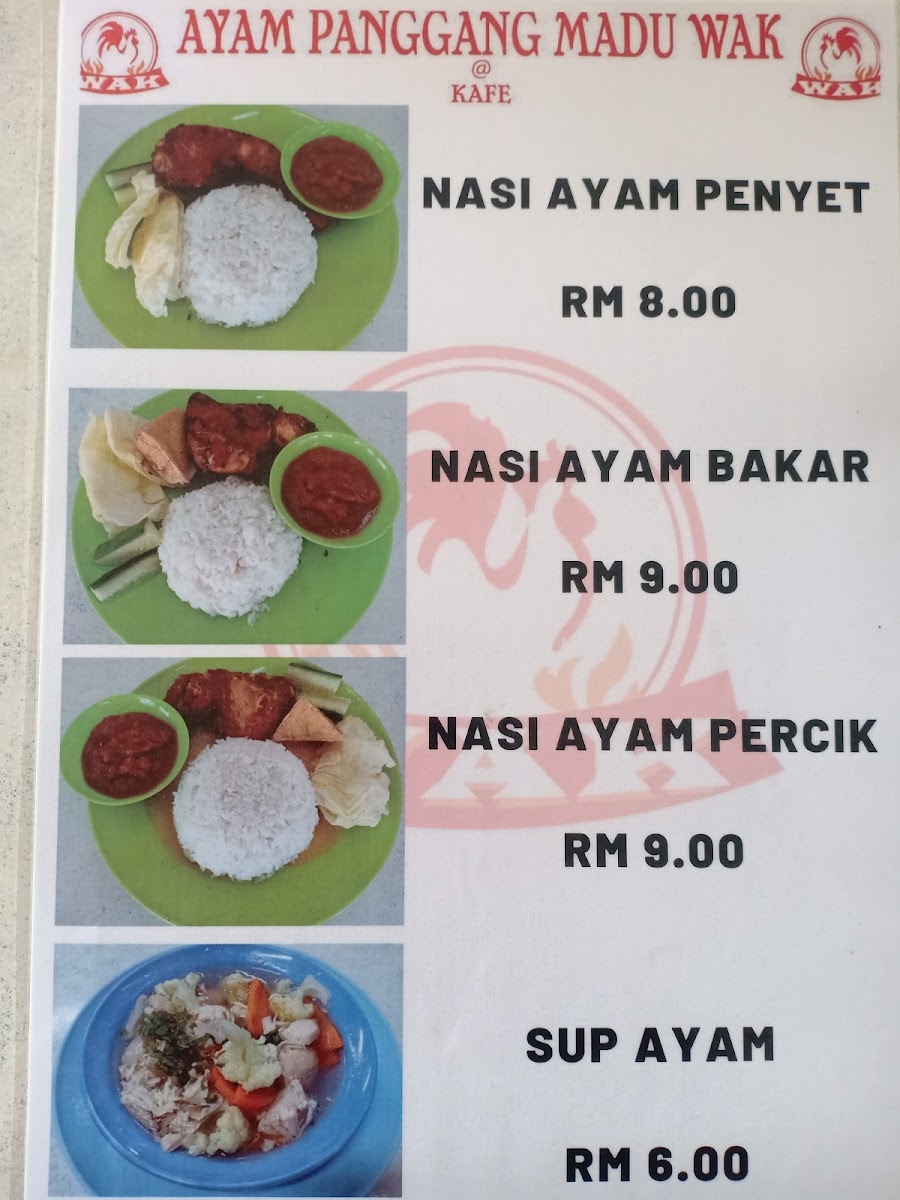 Ayam Panggang Madu Wak • Kafe Photo Menu 4