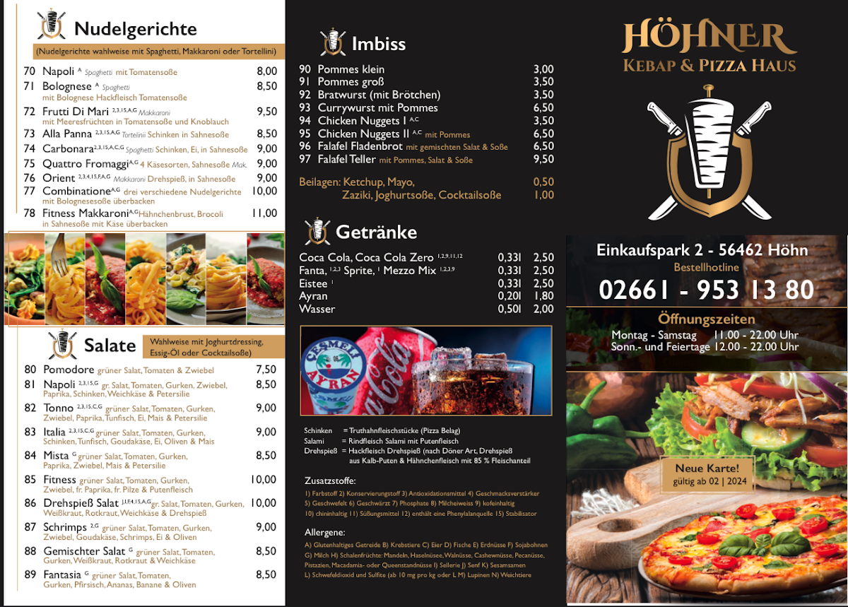Höhner Kebap & Pizza Haus Photo Menu 2