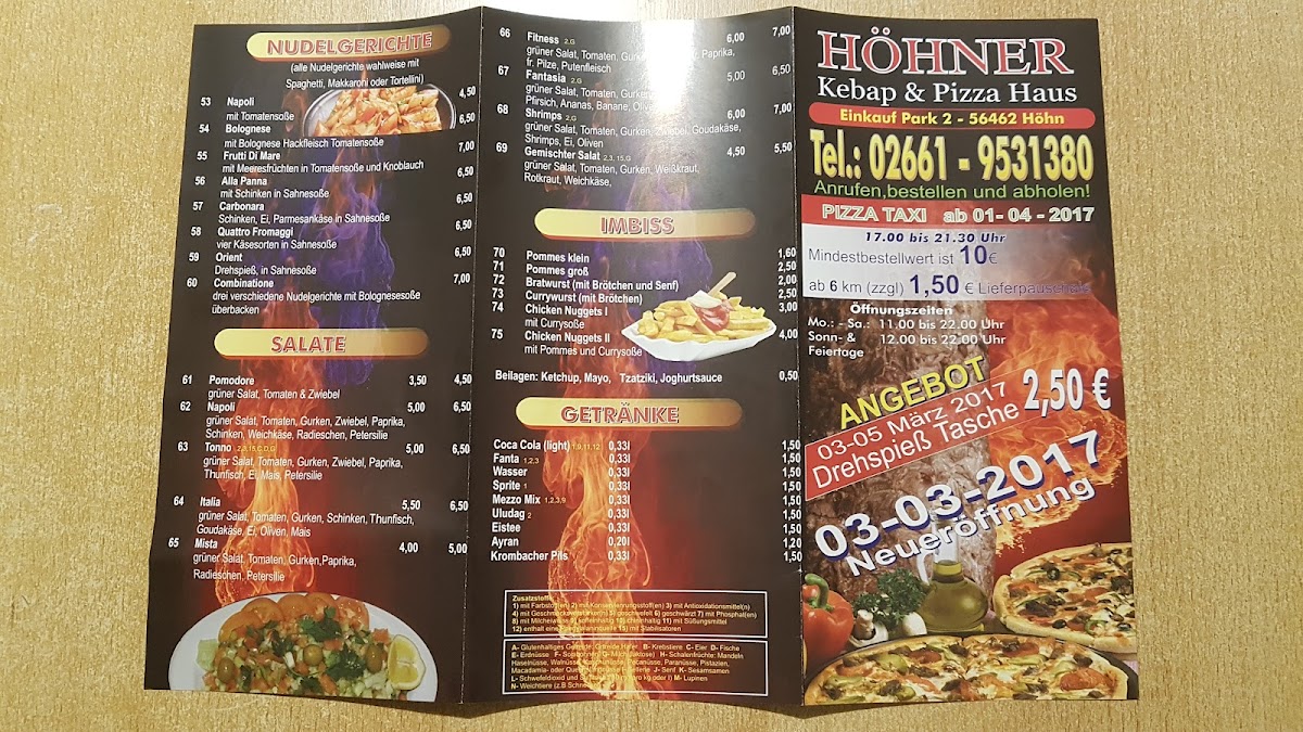 Höhner Kebap & Pizza Haus Photo Menu 5