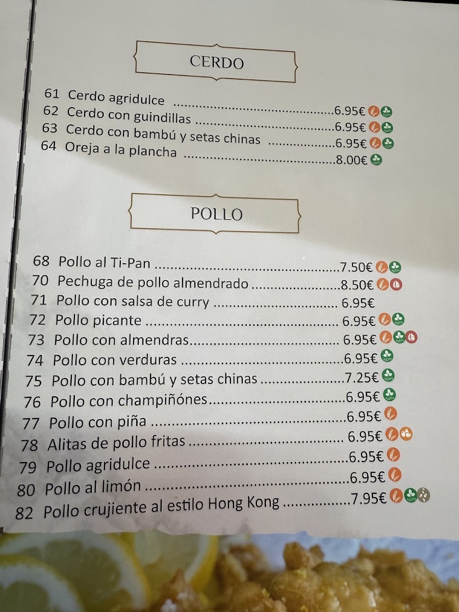 Restaurante Chino Qingdao Photo Menu 4