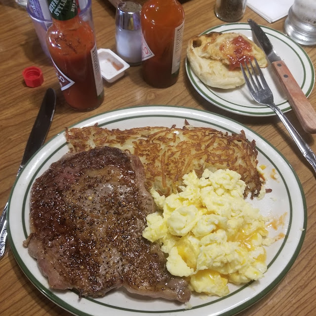 Rib Eye Steak & Eggs