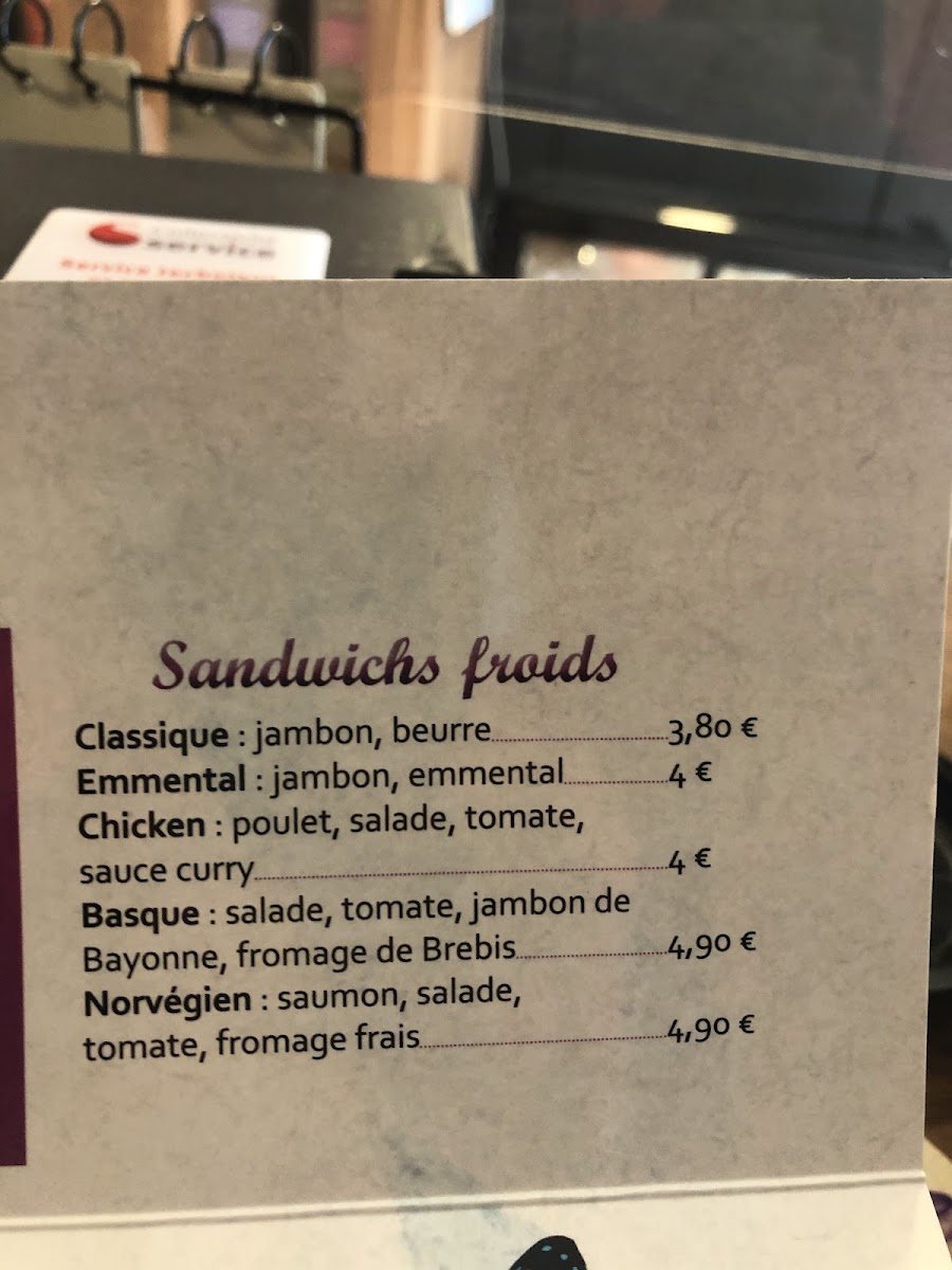 Délices et Gourmandises Photo Menu 1