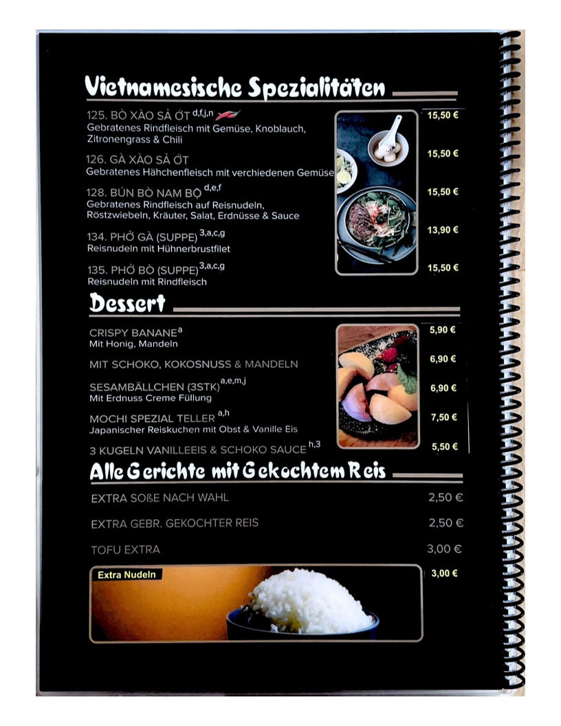San Ho - ASIA CUSINE SUSHI Photo Menu 5
