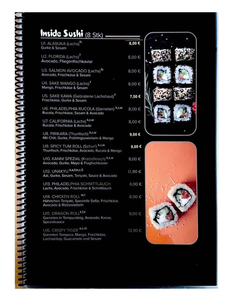San Ho - ASIA CUSINE SUSHI Photo Menu 9