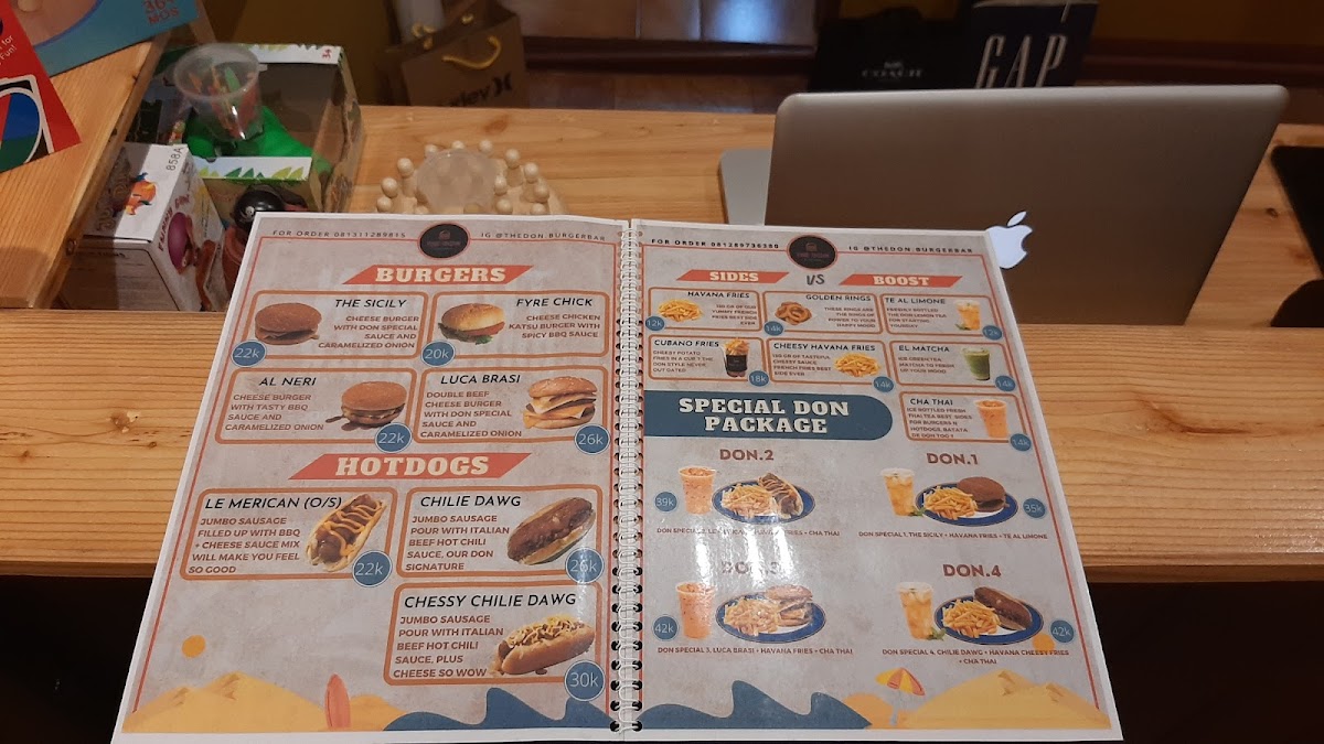 The Don Burgerbar & Coffee Photo Menu 5