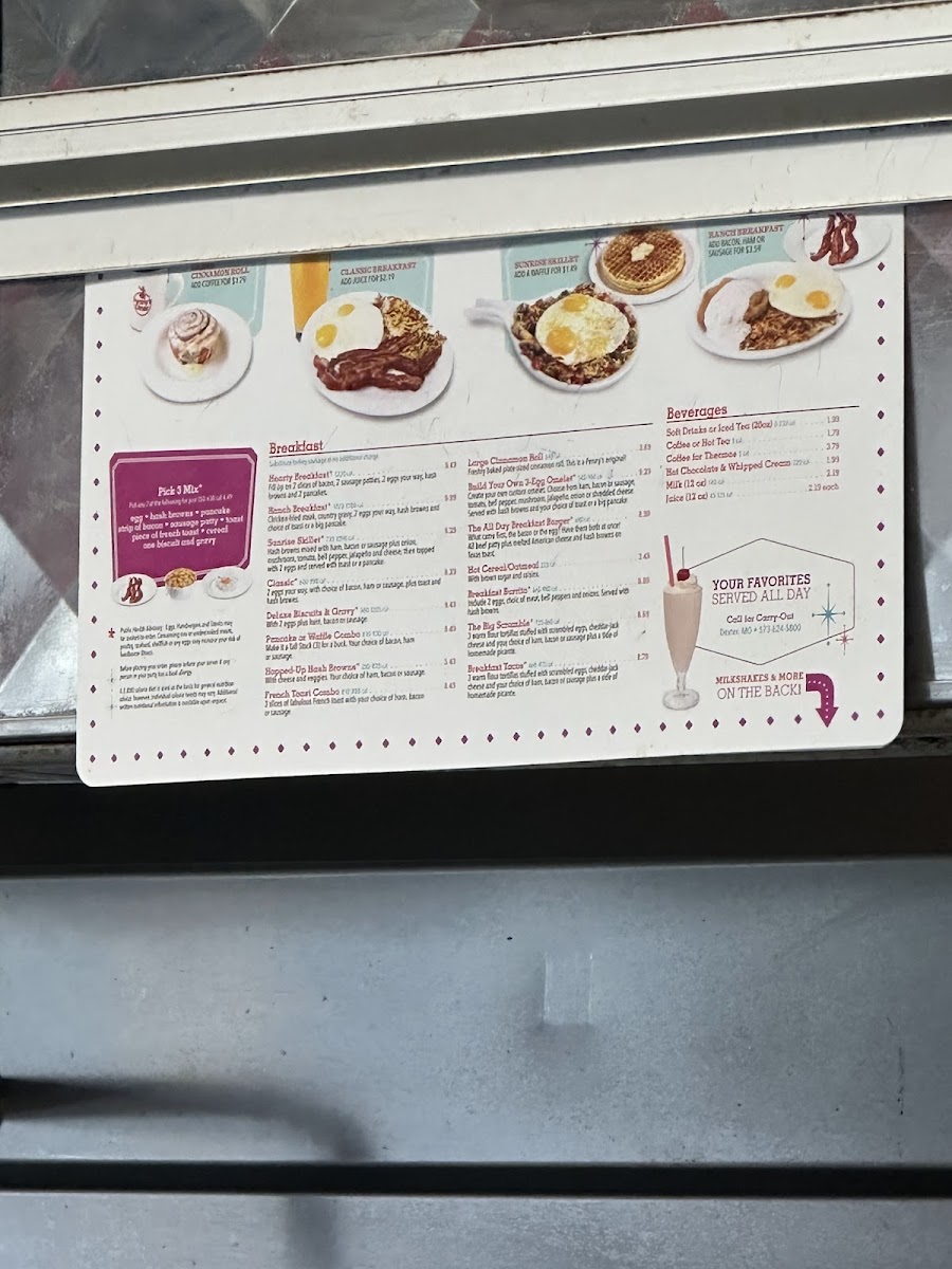Pennys diner Photo Menu 1