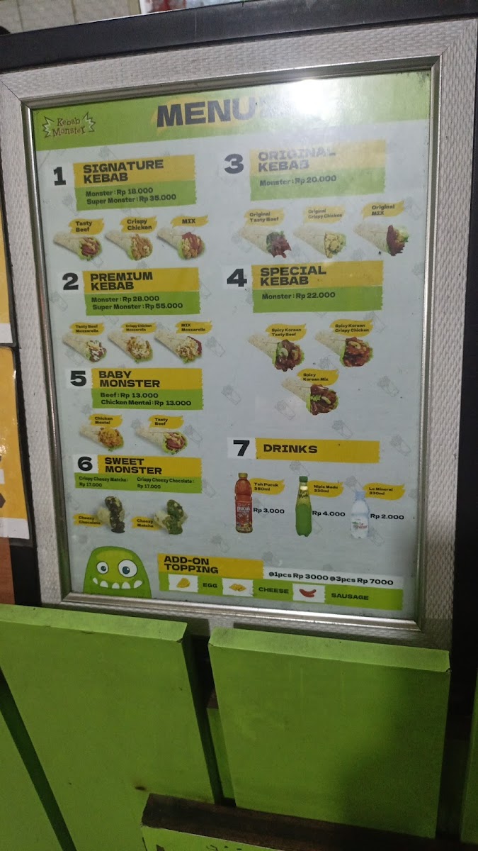Kebab Monster Ceger Photo Menu 2
