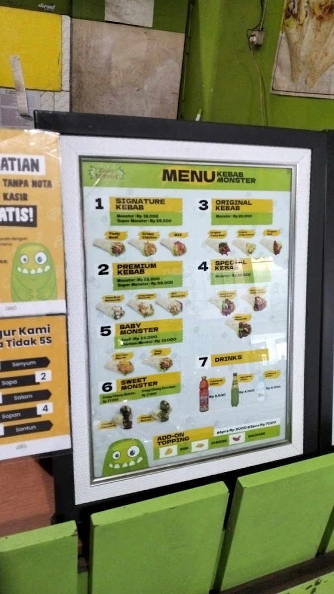 Kebab Monster Ceger Photo Menu 6