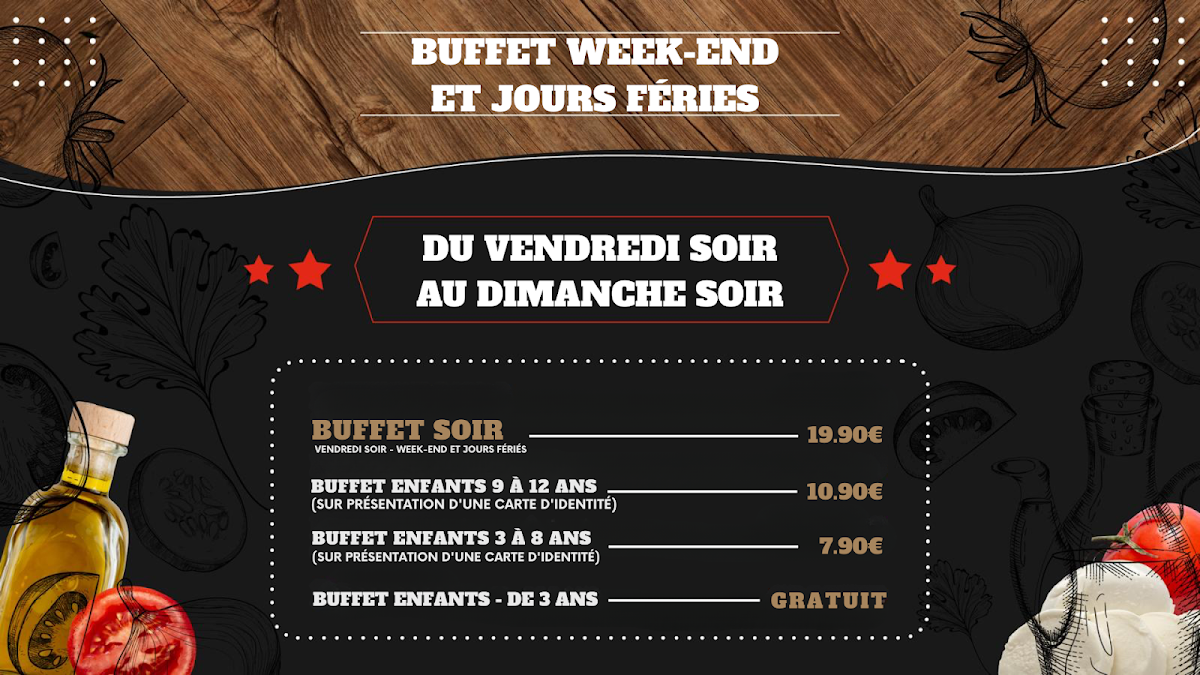 ALL PIZZA & PASTA BUFFET - Bain-de-Bretagne Photo Menu 2
