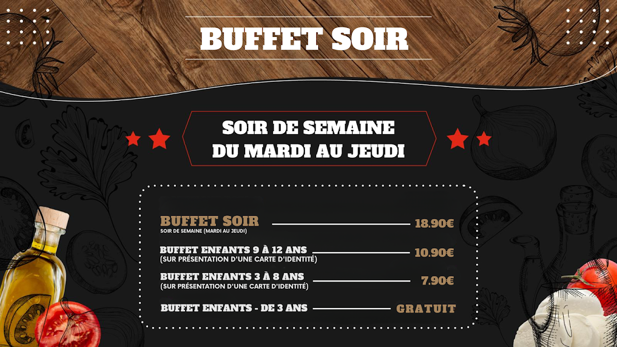 ALL PIZZA & PASTA BUFFET - Bain-de-Bretagne Photo Menu 3
