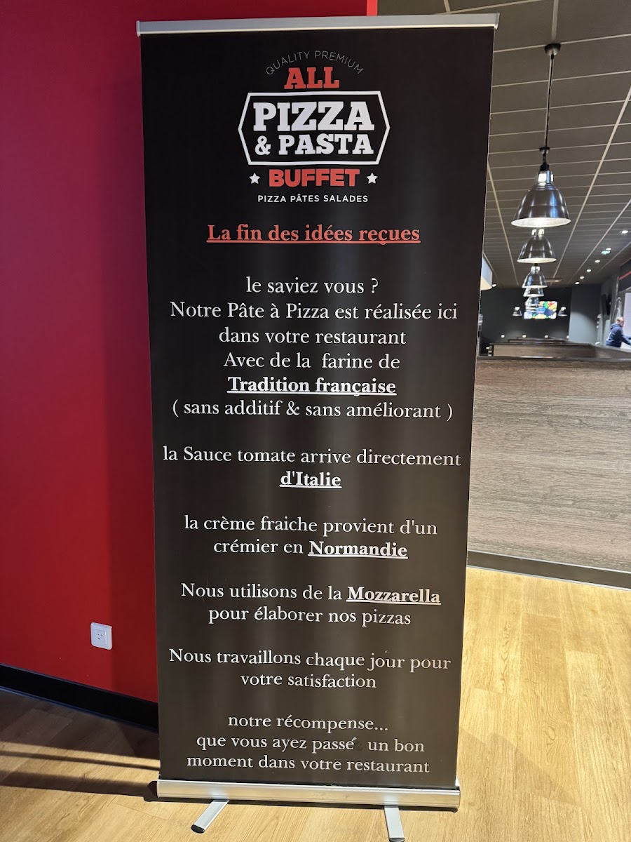ALL PIZZA & PASTA BUFFET - Bain-de-Bretagne Photo Menu 8