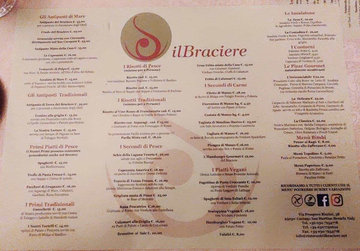 Ristorante Pizzeria Il Braciere Photo Menu 10