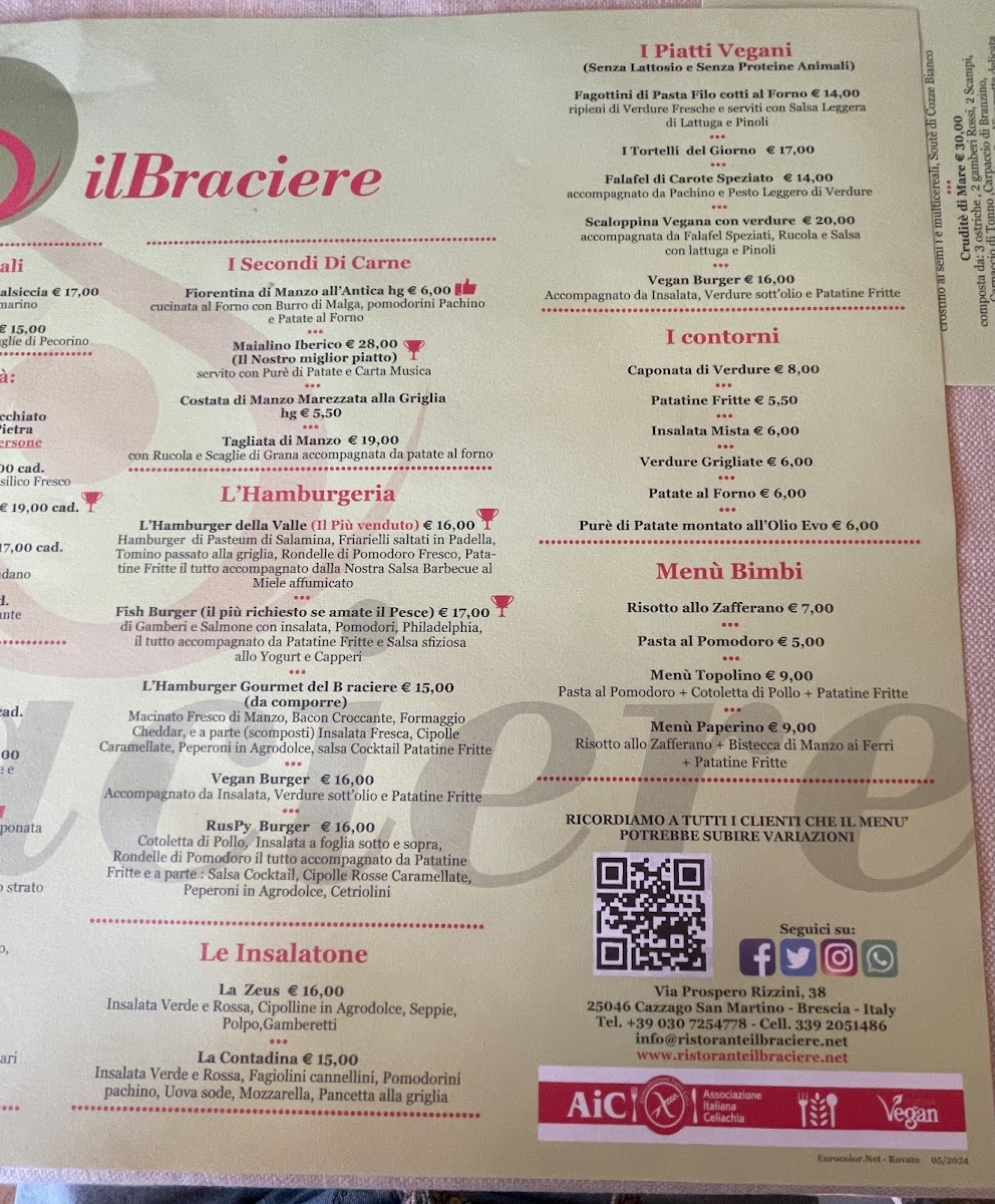 Ristorante Pizzeria Il Braciere Photo Menu 6