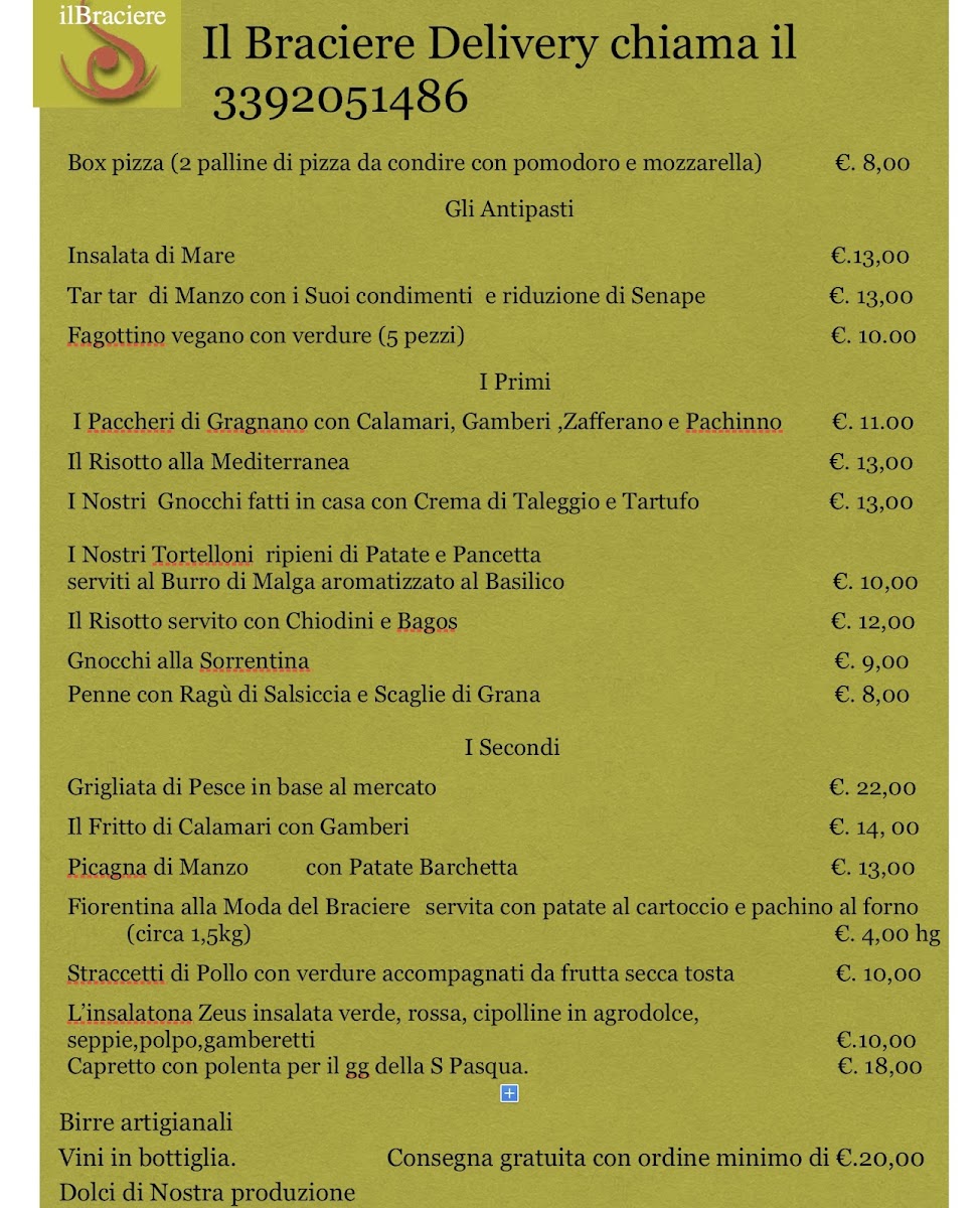 Ristorante Pizzeria Il Braciere Photo Menu 9