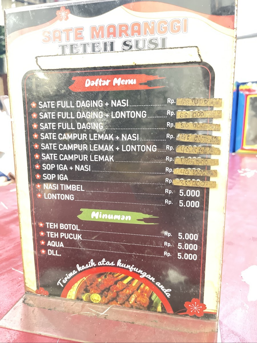 Sate Maranggi Teh Susi Cabang ke-2 Photo Menu 3
