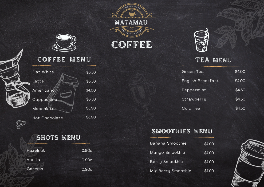Country Cafe (Matamau Diner) Photo Menu 1