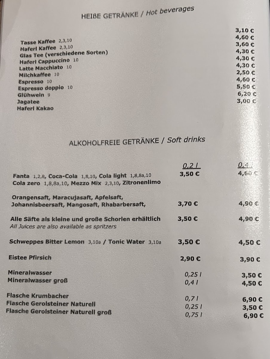 BOSNA Restaurant 'Metzgerstubn' Photo Menu 7