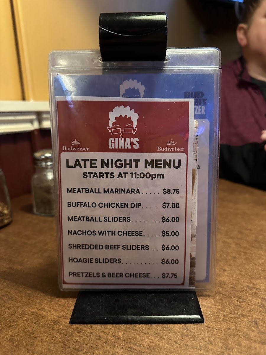 Gina's Italian Kitchen & Tavern Photo Menu 10