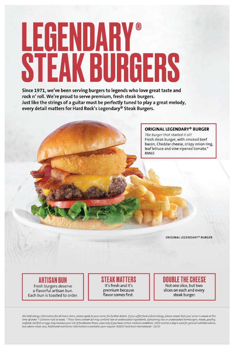 Hard Rock Cafe Melaka Photo Menu 5