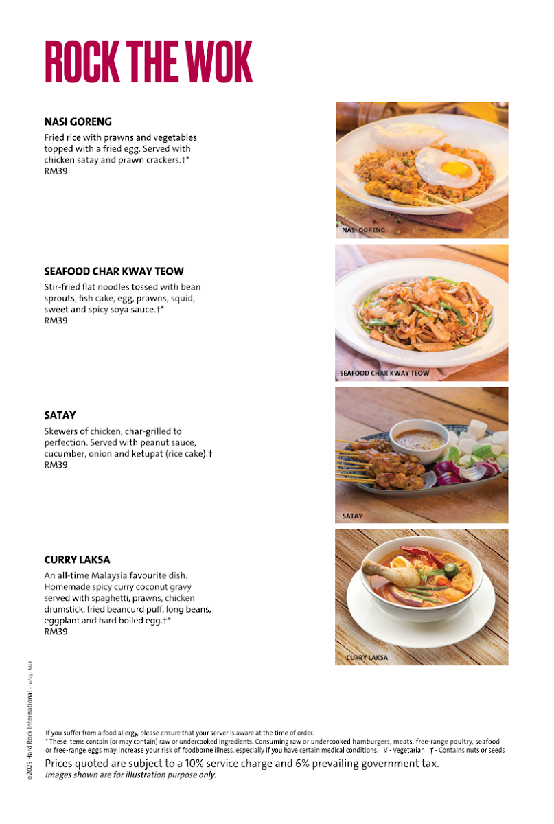Hard Rock Cafe Melaka Photo Menu 6
