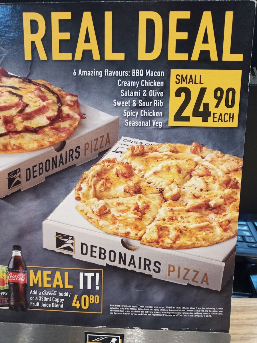 Debonairs Pizza Norwood Photo Menu 1