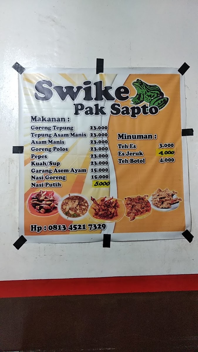 Sweke Kodok Pak Sapto Photo Menu 4