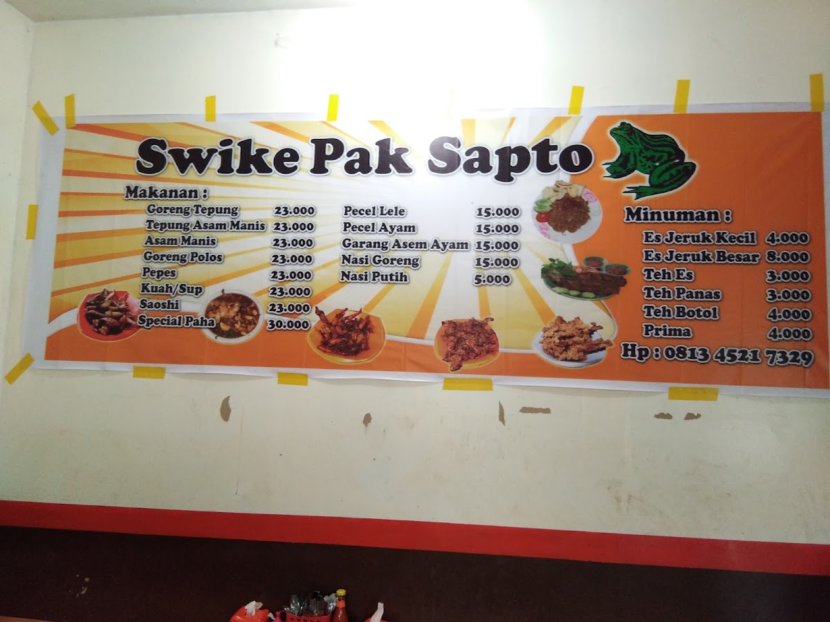 Sweke Kodok Pak Sapto Photo Menu 5