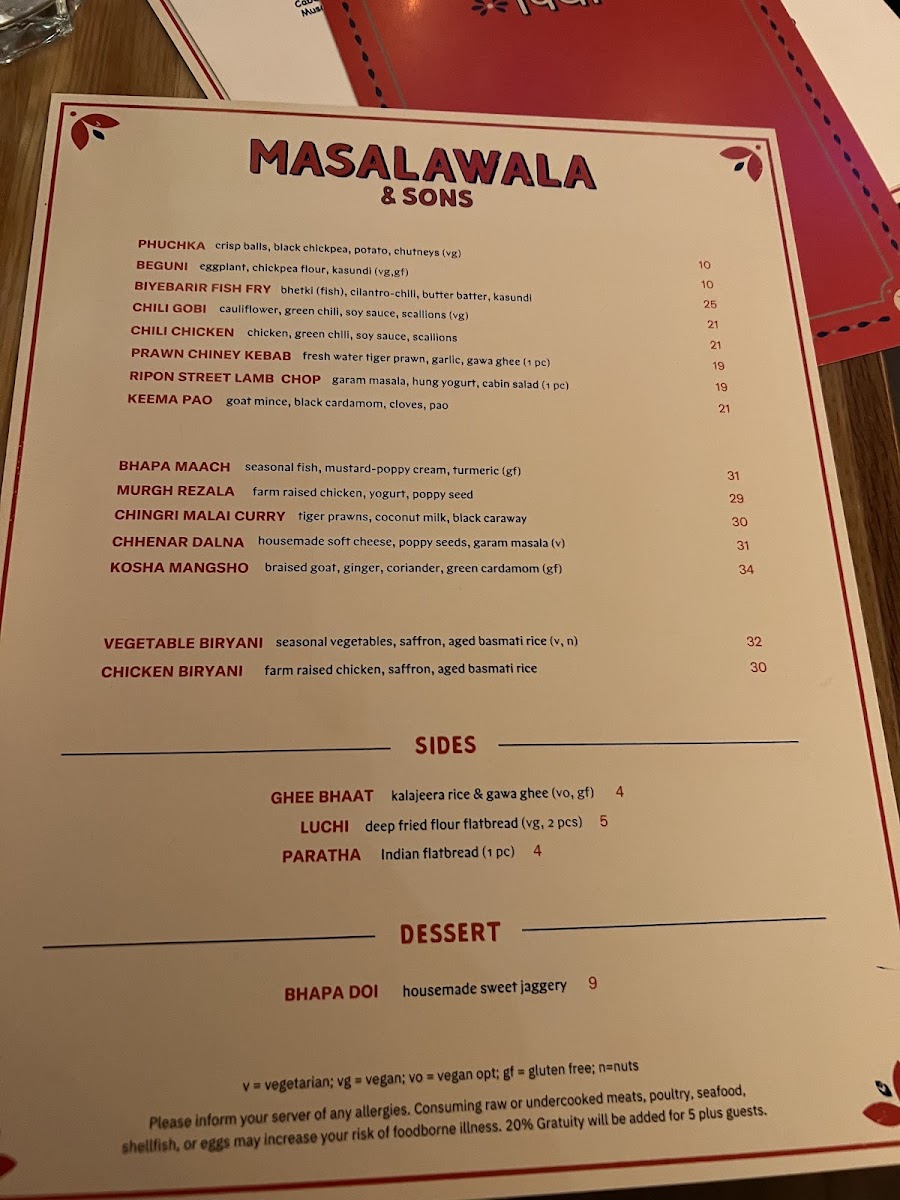 Masalawala & Sons Photo Menu 7