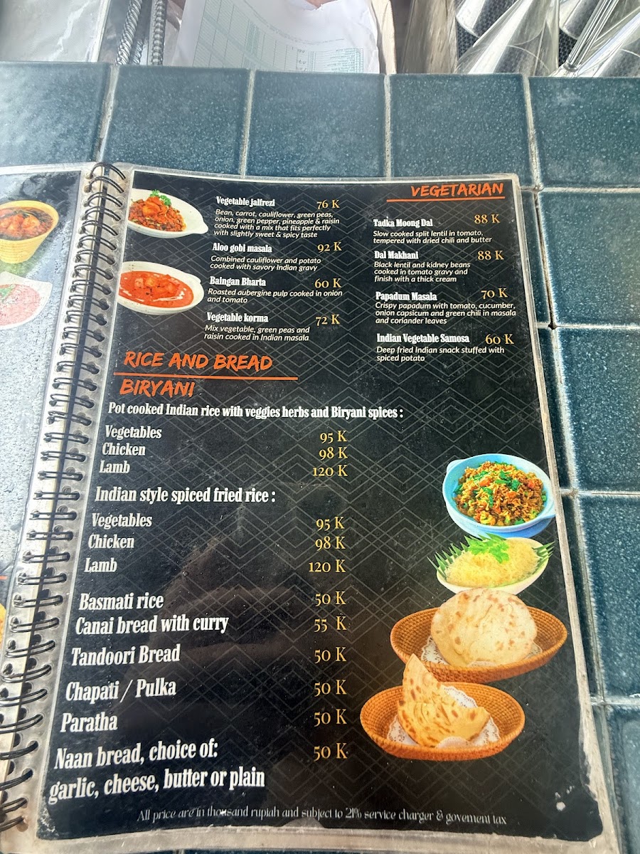 Legian Paradiso Photo Menu 1