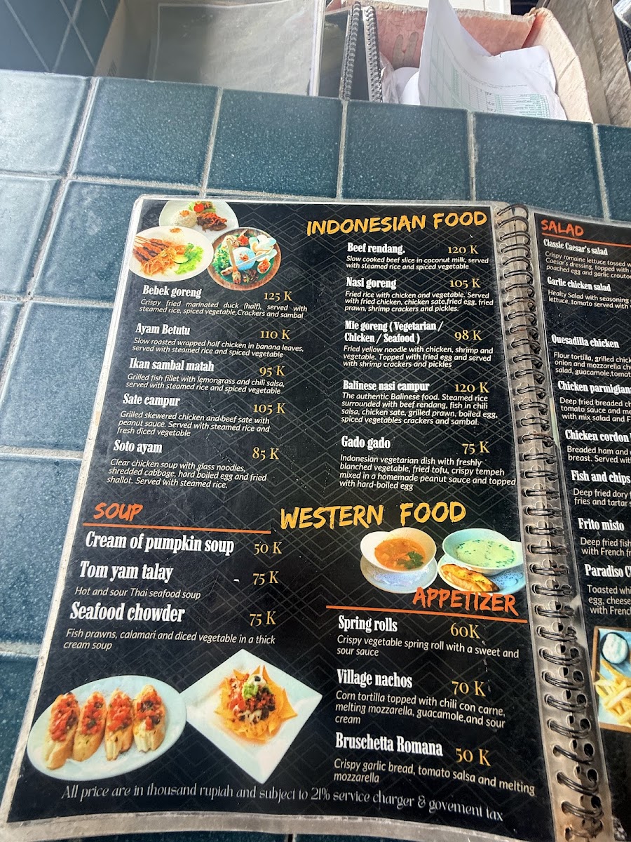 Legian Paradiso Photo Menu 6
