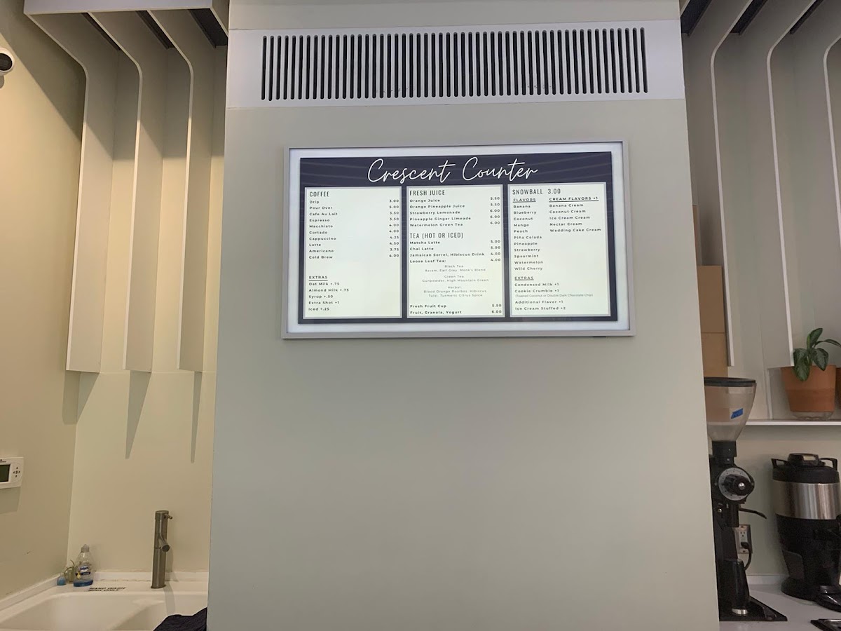 Crescent Counter Photo Menu 7