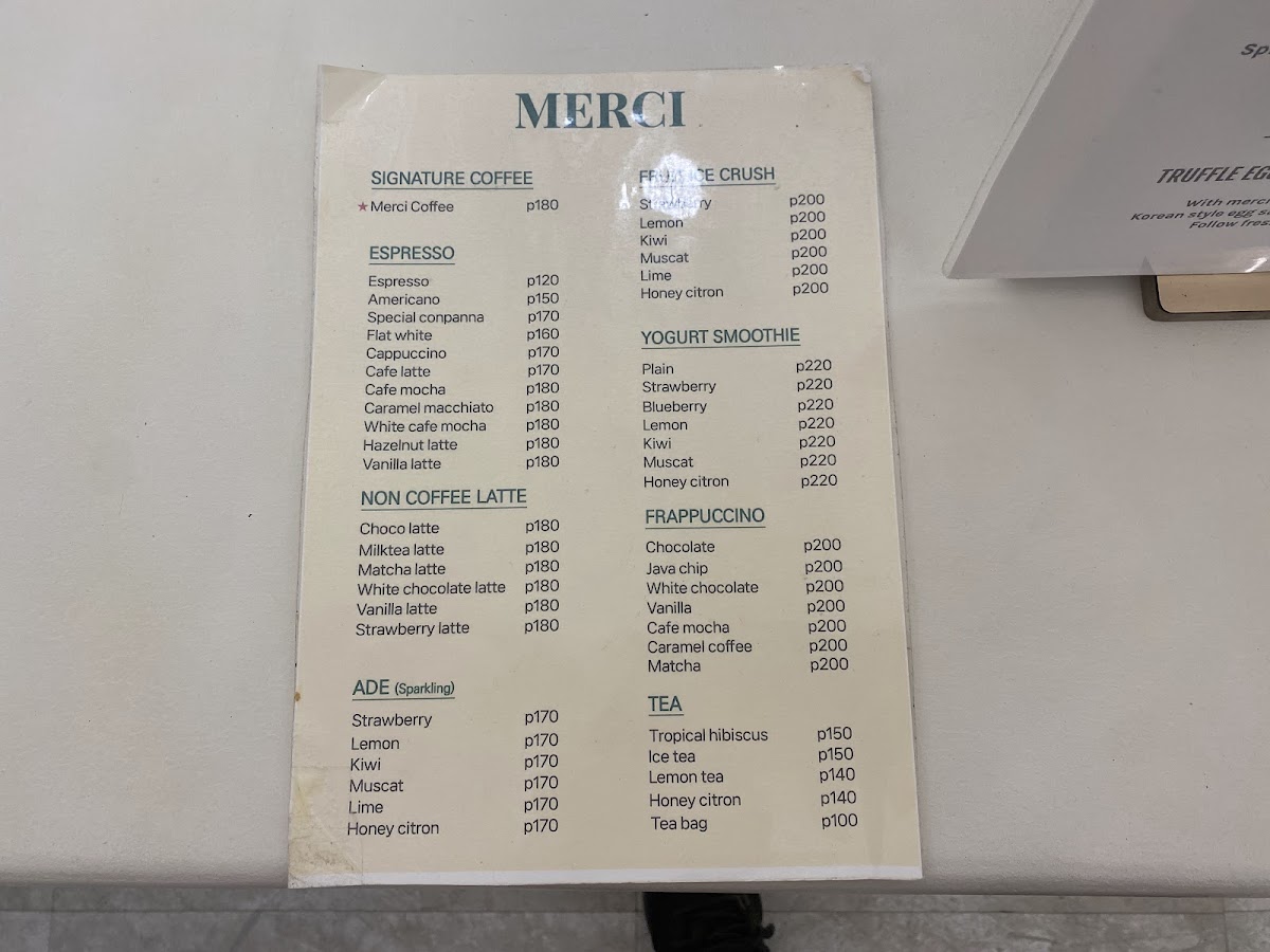MERCI Bakery & Brunch Photo Menu 8