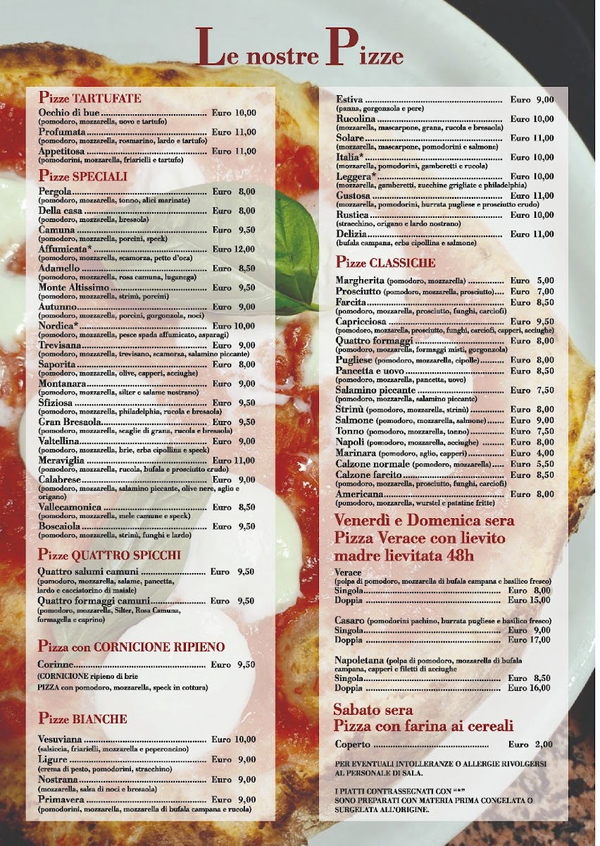 Ristorante La Pergola Photo Menu 1