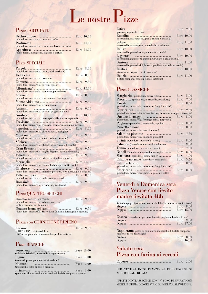Ristorante La Pergola Photo Menu 3
