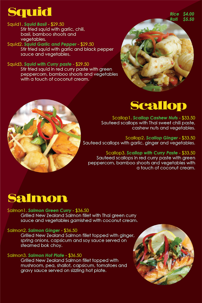 Amazing Thai Restaurant Photo Menu 6